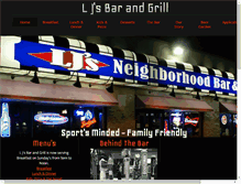 Tablet Screenshot of ljsbargrill.com